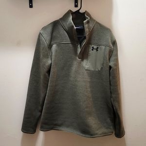 Underarmour NWT Fleece Sweater, Men's Medium Color Marine Green